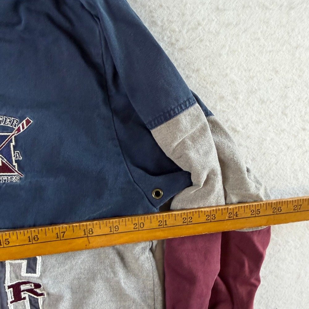 Tommy Hilfiger Rowing Rugby Shirt Mens Large Multicolor Colorblock Long Sleeve - Picture 4 of 5
